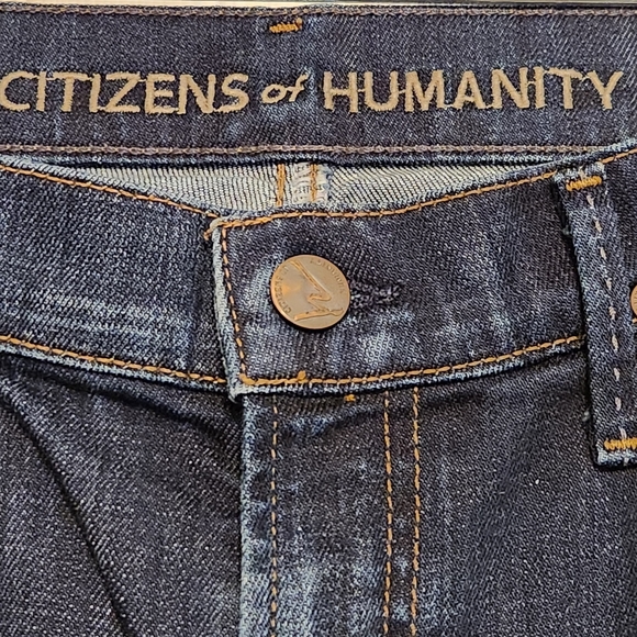 🌸 Citizens of Humanity Dani Cropped Straight Leg Jeans Size 28 with 24" inseam - Picture 3 of 7
